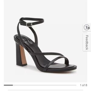 DSW Black Ankle Strap Heels